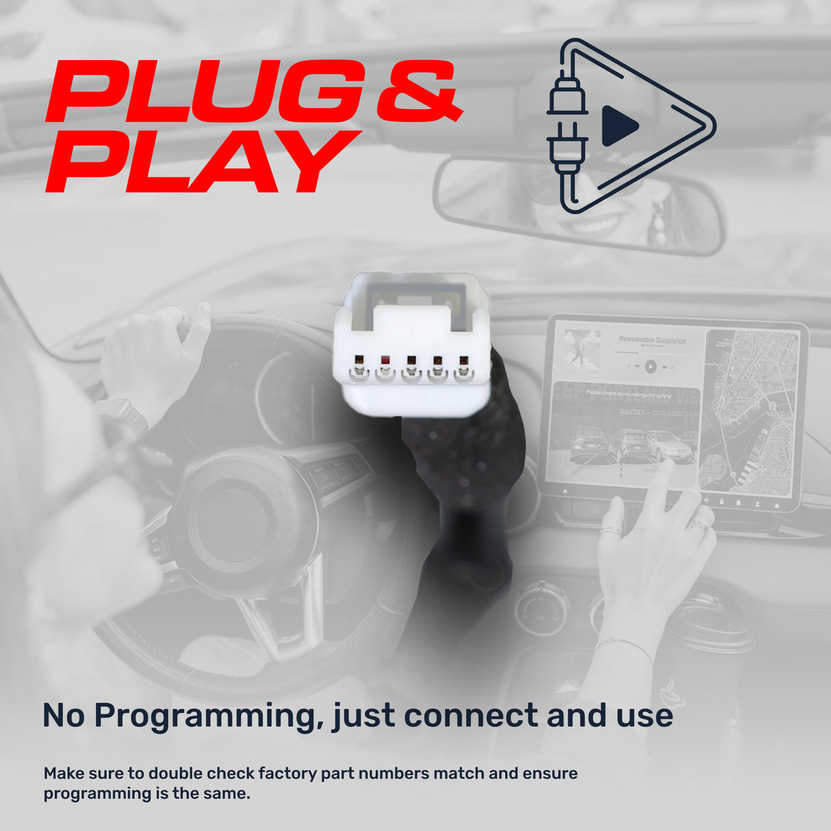 Mazda CX-5 w/o AVM (2017-2024) OEM Replacement Backup Camera OE Part # K123-67-RC0 - Master Tailgaters