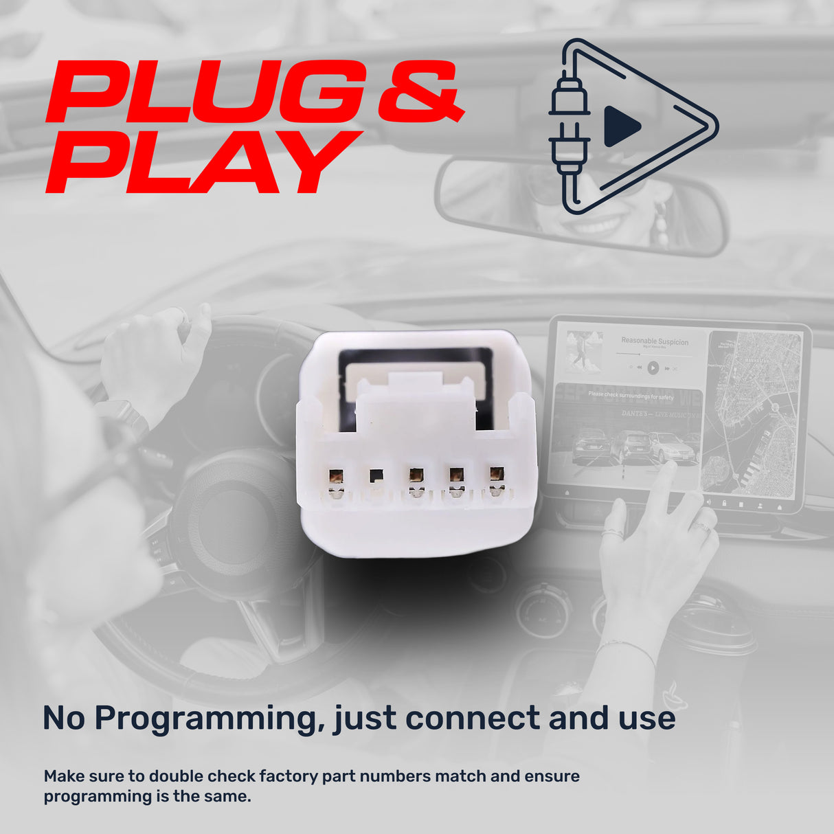 Mazda CX-3 (2016-2017) OEM Replacement Backup Camera OE Part # DB3R-67-RC0, DB3R-67-RC0A