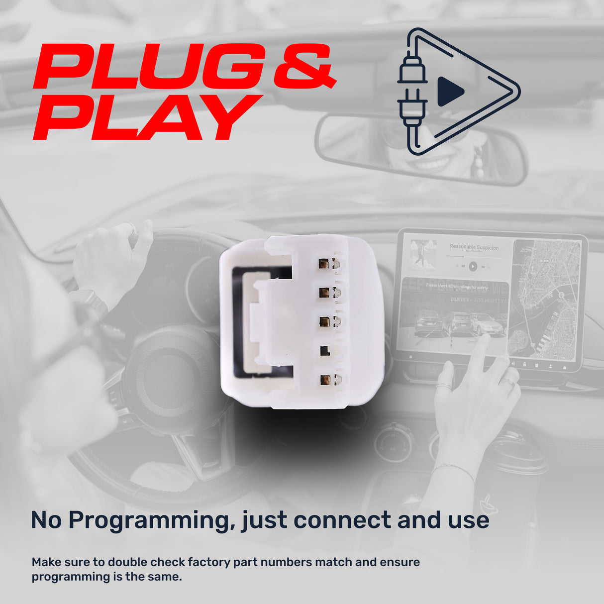 Mazda CX-5 (2013-2016) OEM Replacement Backup Camera OE Part # K015-67-RC0, K015-67-RC0A, KD33-67-RC0, KD33-67-RC0A, KD33-67-RC0B, KD33-67-RC0C