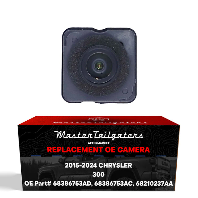Chrysler 300 Sedan (2015-2024) OEM Replacement Backup Camera OE Part # 68386753AC, 68386753AD, 68210237AA - Master Tailgaters