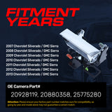 Tailgate Handle Upgraded Chrome Metal Replacement for Chevrolet Silverado (2007-2013) / GMC Sierra (2007-2013) OE Part # 20928119, 20880358, 25775280 - Master Tailgaters