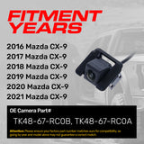 Mazda CX-9 (2016-2021) OEM Replacement Backup Camera OE Part # TK48-67-RC0B, TK48-67-RC0A - Master Tailgaters