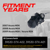 Acura RDX (2009), MDX (2007-2009) OEM Replacement Backup Camera OE Part # 39530-STX-A01, 39530-STX-A02