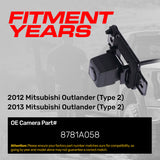 Mitsubishi Outlander Type 2 (2012-2013) OEM Replacement Backup Camera OE Part # 8781A058
