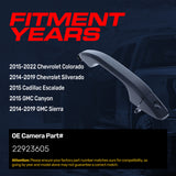 Exterior Door Handle Upgraded Black Metal Replacement for Chevrolet Colorado (2015-2022), Silverado (2014-2019) / Cadillac Escalade (2015) / GMC Canyon (2015), Sierra (2014-2019)