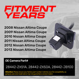 Nissan Altima Coupe (2008-2013) OEM Replacement Backup Camera OE Part # 28442-JB100, 28442-ZX50A, 28442-ZX51A