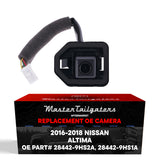 Nissan Altima Sedan (2016-2018) OEM Replacement Backup Camera OE Part # 28442-9HS1A, 28442-9HS2A