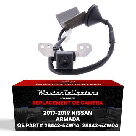 Nissan Armada Lower SV Model (2017-2019) OEM Replacement Backup Camera OE Part # 28442-5ZW0A, 28442-5ZW1A - Master Tailgaters