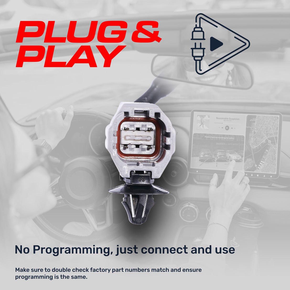 Nissan Frontier (2013-2021) OEM Replacement Backup Camera OE Part # 28442-9BF0A, 28442-9BF2A, 28442-9BF3A - Master Tailgaters