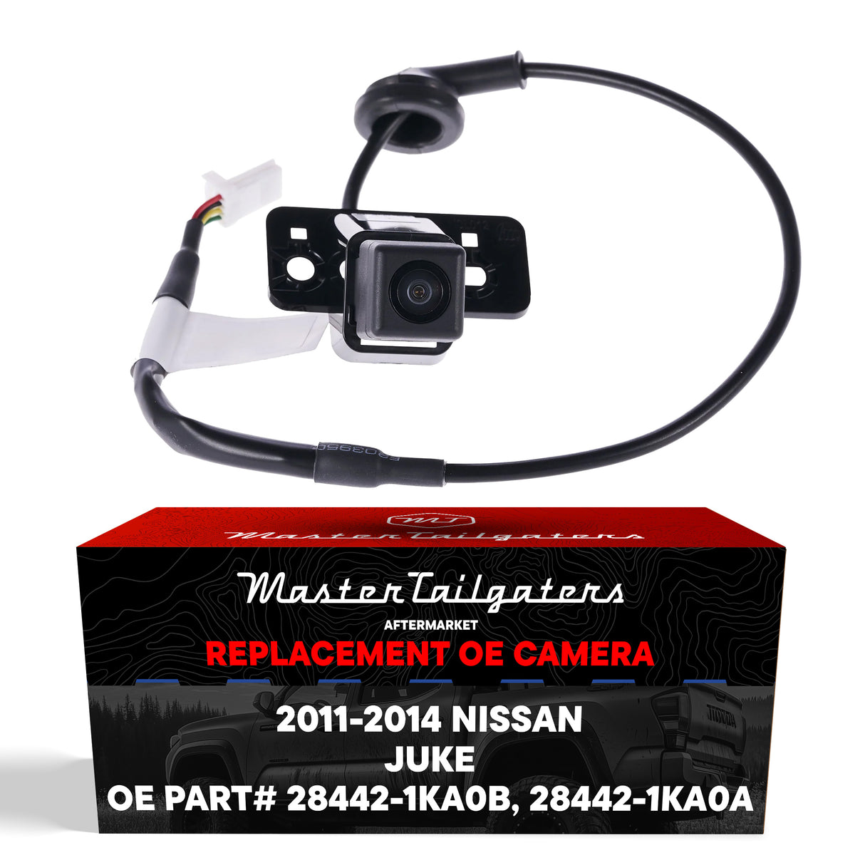 Nissan Juke (2011-2014) OEM Replacement Backup Camera OE Part # 28442-1KA0A, 28442-1KA0B