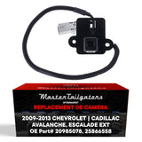 Chevrolet Avalanche / Cadillac Escalade EXT (2009-2013) OEM Replacement Backup Camera OE Part # 20985078, 25866558