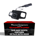 Toyota Fortuner (2015-2025) OEM Replacement Backup Camera OE Part # 86790-0K030