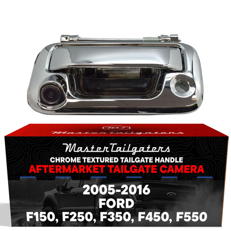 Ford F150 F250 F350 F450 F550 (2005-2016) Chrome Replacement Tailgate Handle with Backup Camera - Master Tailgaters