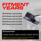 Nissan Leaf w/o AVM (2013-2017) OEM Replacement Backup Camera OE Part # 28442-3NH0A, 28442-3NH1A, 28442-3NH2A
