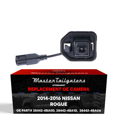 Nissan Rogue S Model (2014-2016) OEM Replacement Backup Camera OE Part # 28442-4BA0D, 28442-4BA1D,  28442-4BA0A - Master Tailgaters