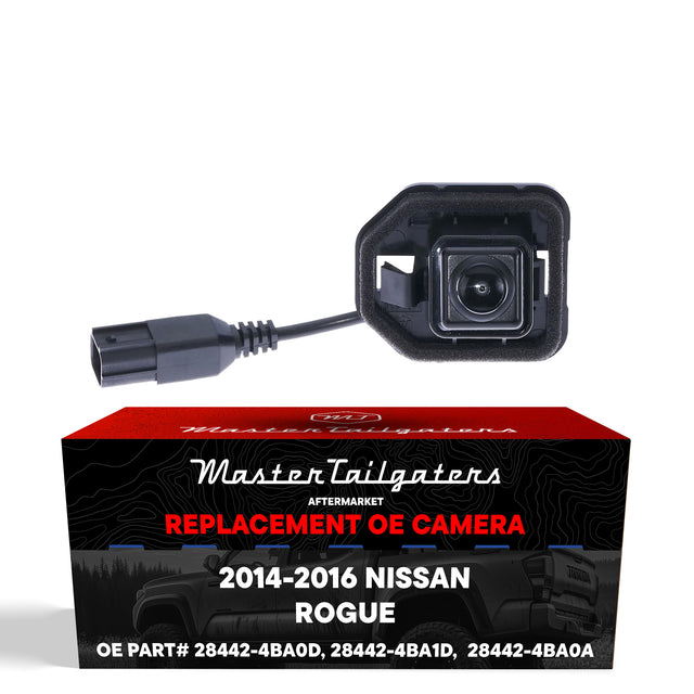 Nissan Rogue S Model (2014-2016) OEM Replacement Backup Camera OE Part # 28442-4BA0D, 28442-4BA1D,  28442-4BA0A - Master Tailgaters