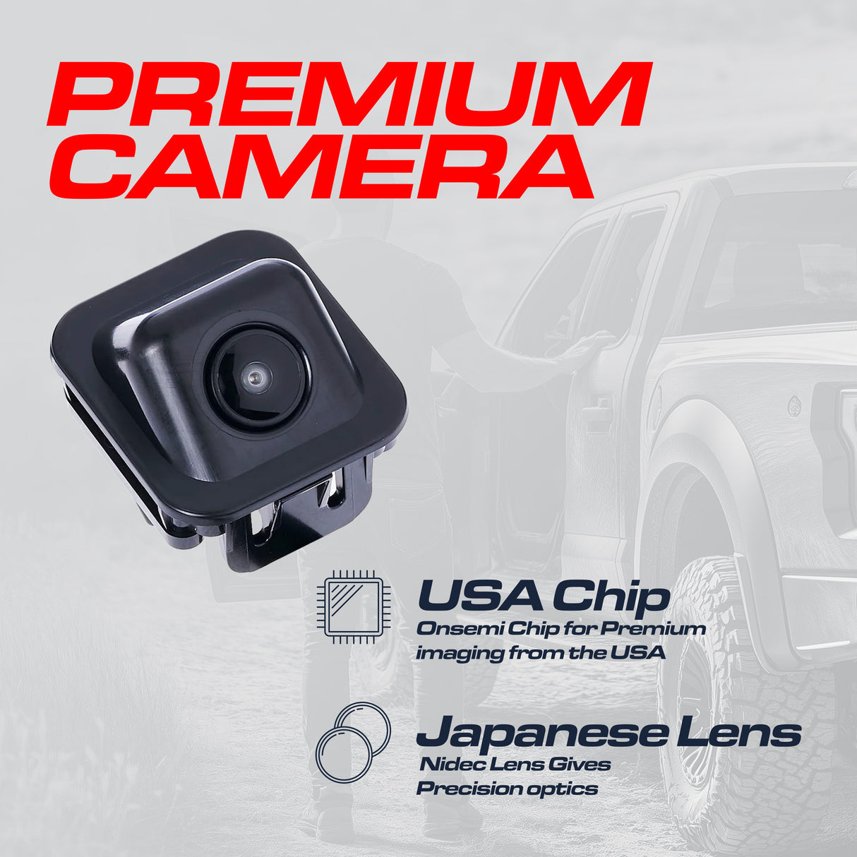 Cadillac XTS (2013-2015) OEM Replacement Backup Camera OE Part # 23388750, 22738552