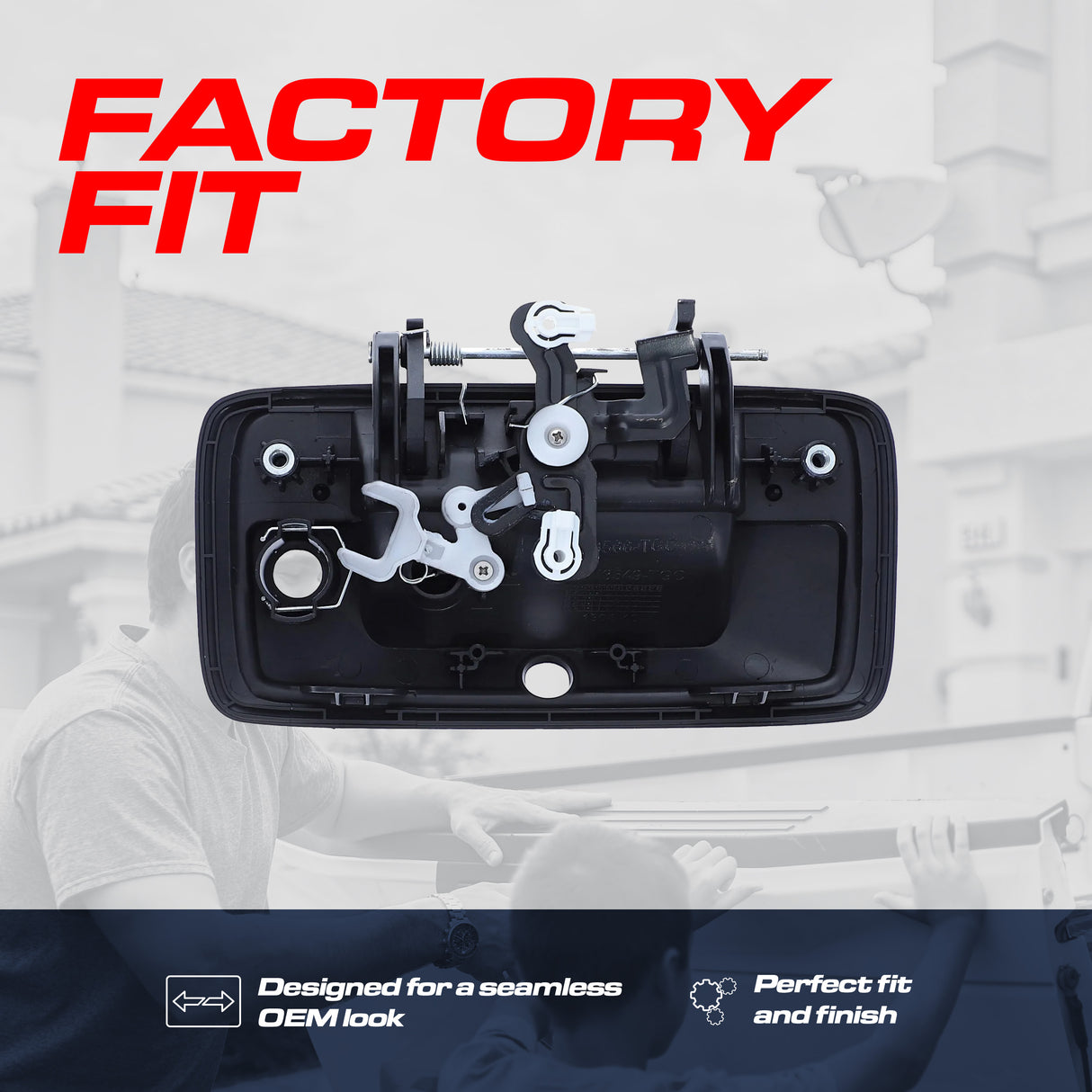 Master Tailgaters Tailgate Handle Upgraded Black Metal Replacement for Chevrolet Silverado (2014-2015) / GMC Sierra (2014-2015) OE Part # 23448681, 23128692, 23156952