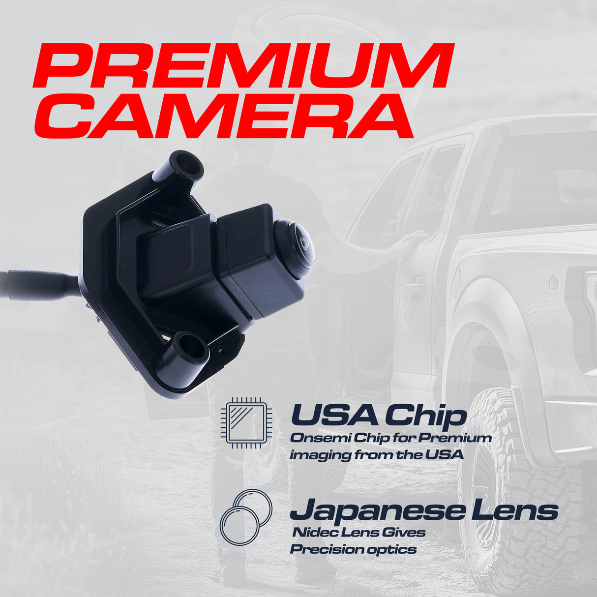 Nissan Rogue Sport/Qashqai w/o AVM (2017) OEM Replacement Backup Camera OE Part # 28442-4EA0A, 28442-4EA1A - Master Tailgaters