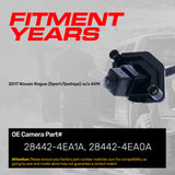 Nissan Rogue Sport/Qashqai w/o AVM (2017) OEM Replacement Backup Camera OE Part # 28442-4EA0A, 28442-4EA1A - Master Tailgaters