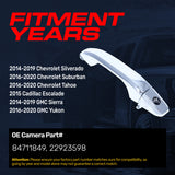 Exterior Door Handle Upgraded Chrome Metal Replacement for Chevrolet Silverado (2014-2019), Suburban (2016-2020), Tahoe (2016-2020) / Cadillac Escalade (2015) / GMC Sierra (2014-2019), Yukon (2016-2020)