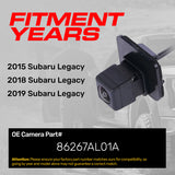 Subaru Legacy (2015, 2018-2019) OEM Replacement Backup Camera OE Part # 86267AL01A - Master Tailgaters