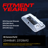 Master Tailgaters Tailgate Handle Upgraded Chrome Metal Replacement for Chevrolet Silverado (2014-2015) / GMC Sierra (2014-2015) OE Part # 23448681, 23128692