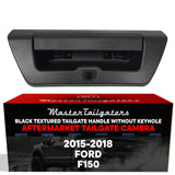 Ford F150 (2015-2018) Black Replacement Tailgate Handle with Backup Camera (No Key Hole) - Master Tailgaters