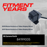 Buick Enclave (2018-2019) w/ Video Display Mirror OEM Replacement Backup Camera OE Part # 84199005