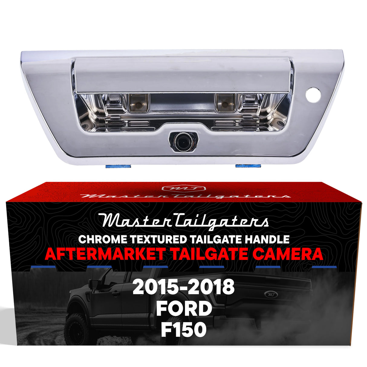 Ford F150 (2015-2018) Chrome Replacement Tailgate Handle with Backup Camera - Master Tailgaters