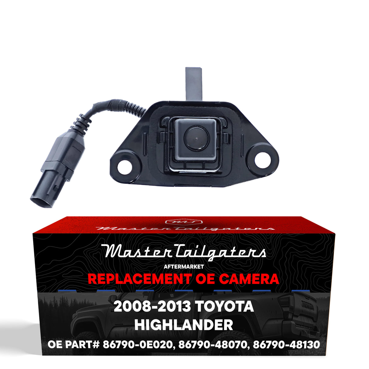 Toyota Highlander + Hybrid (2008-2013) OEM Replacement Backup Camera OE Part # 8679048130, 8679048070, 867900E020