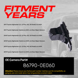 Toyota Highlander + Hybrid w/o AVM (2017-2019) OEM Replacement Backup Camera OE Part # 86790-0E060 - Master Tailgaters