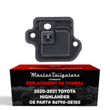 Toyota Highlander + Hybrid w/o Video Display Mirror (2020-2021) OEM Replacement Backup Camera OE Part # 86790-0E150