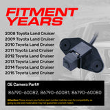 Toyota Land Cruiser (2008-2015) OEM Replacement Backup Camera OE Part # 86790-60080, 86790-60081, 86790-60082