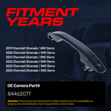Exterior Door Handle Upgraded Black Metal Replacement for Chevrolet Silverado (2019-2024) / GMC Sierra (2019-2024) OE Part # 84462077 | Front LH w/Keyhole