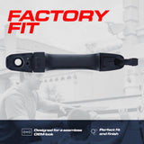 Exterior Door Handle Upgraded Black Metal Replacement for Chevrolet Silverado (2019-2024) / GMC Sierra (2019-2024) OE Part # 84462077 | Front LH w/Keyhole