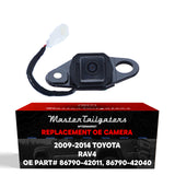 Toyota RAV4 w/o Spare Tire Carrier (2009-2014) OEM Replacement Backup Camera OE Part # 86790-42011, 86790-42040