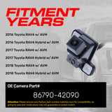 Toyota RAV4 + Hybrid w/ AVM (2016-2018) OEM Replacement Backup Camera OE Part # 86790-42090 - Master Tailgaters