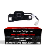Toyota Sienna (2006-2010) OEM Replacement Backup Camera OE Part # 86790-45020, 86790-45021