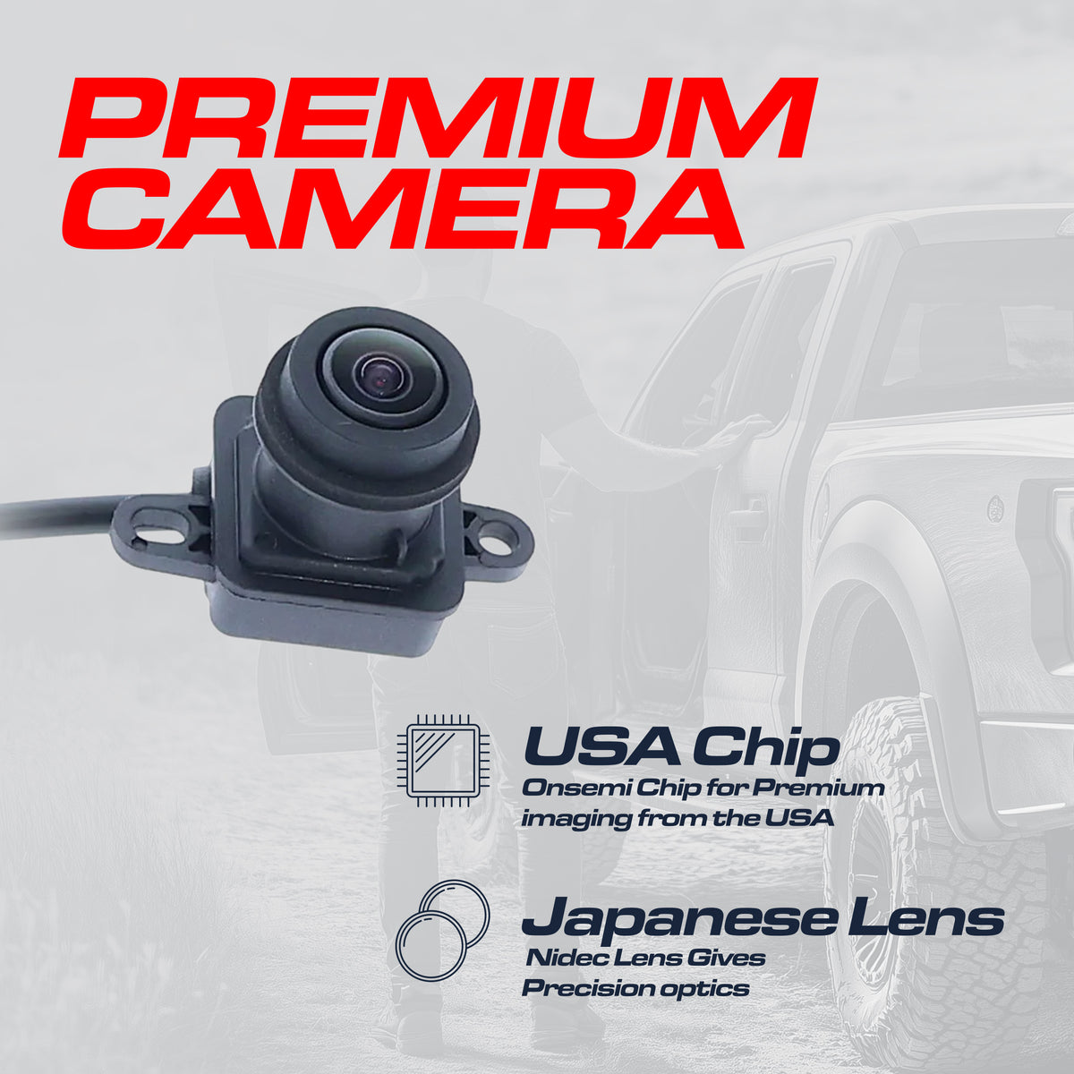 Ram Promaster Cargo Van (2014-2021) [On High Mount Stop Lamp] w/o Parking Line OEM Replacement Backup Camera OE Part # 68284643AC