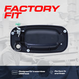 Exterior Door Handle Upgraded Black Metal Replacement for Chevrolet Avalanche 02-06, Silverado 99-06 / Cadillac Escalade 02-03 / GMC Sierra 99-06 OE Part # 19356468, 15034985 | Front LH w/ Keyhole