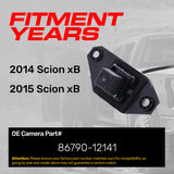 Toyota Scion xB (2014-2015) OEM Replacement Backup Camera OE Part # 86790-12141