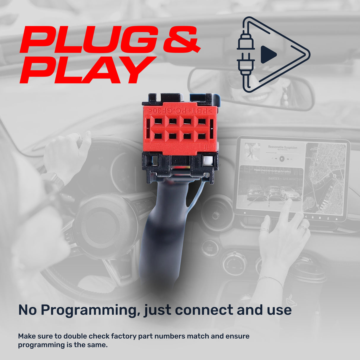 Dodge Grand Caravan (2011-2020) / Chrysler Town & Country (2011-2016) OEM Replacement Backup Camera OE Part # 4672639AA, 56054157AA, 56054157AD, 56054157AE, 56054157AF, 56054157AG - Master Tailgaters