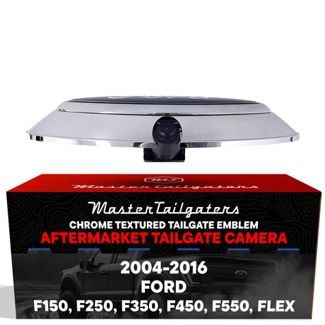 Ford F150, F250, F350, F450, F550 (2004-2016) Replacement Ford Emblem with Backup Camera - Master Tailgaters