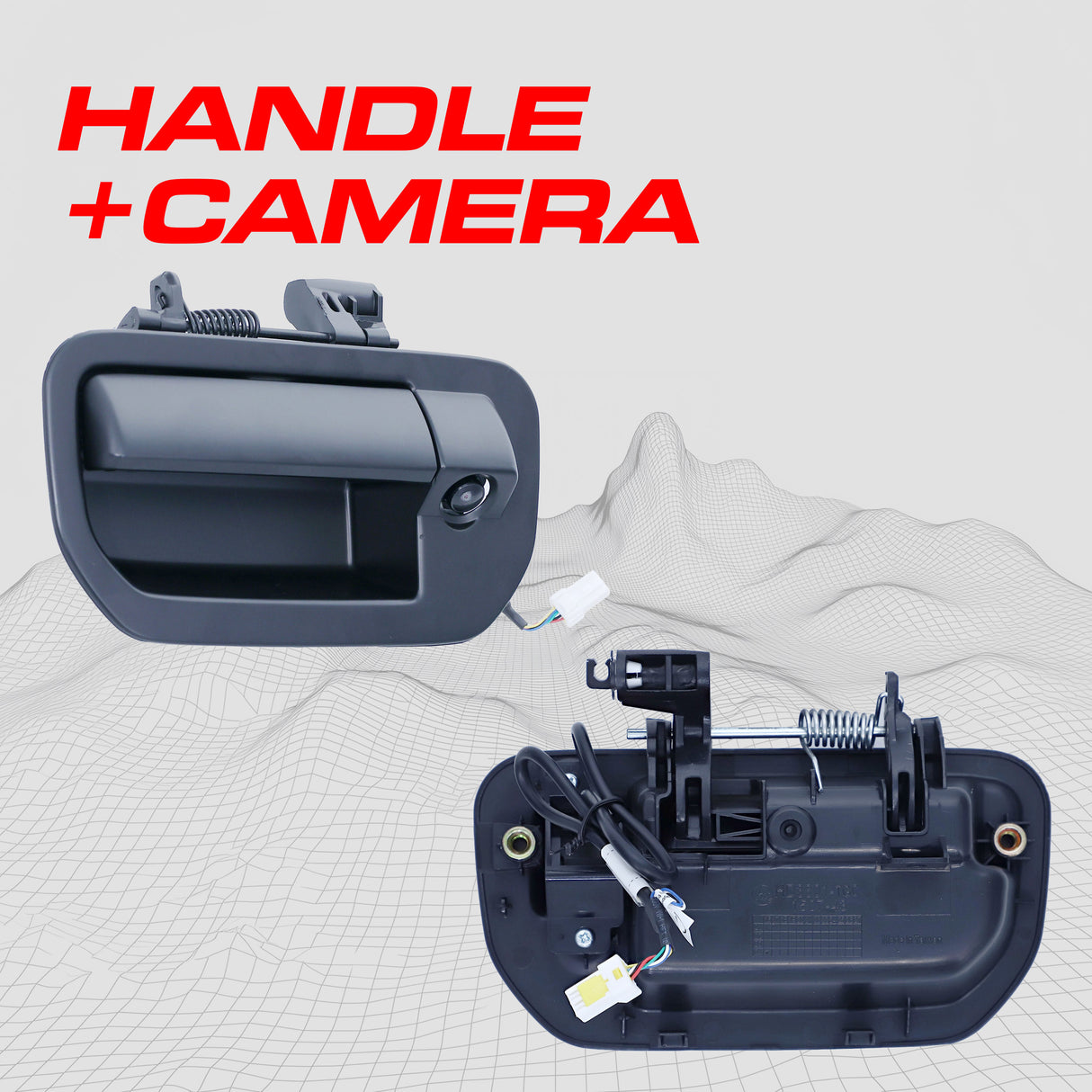 Honda Ridgeline (2006-2014) Black Replacement Tailgate Handle with Backup Camera - Master Tailgaters