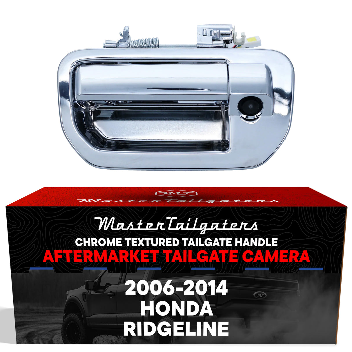 Honda Ridgeline (2006-2014) Chrome Replacement Tailgate Handle with Backup Camera