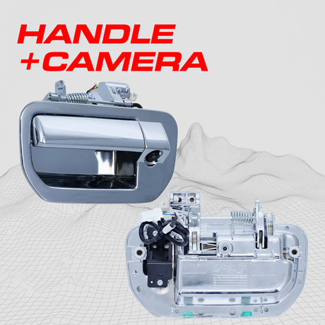 Honda Ridgeline (2006-2014) Chrome Replacement Tailgate Handle with Backup Camera - Master Tailgaters
