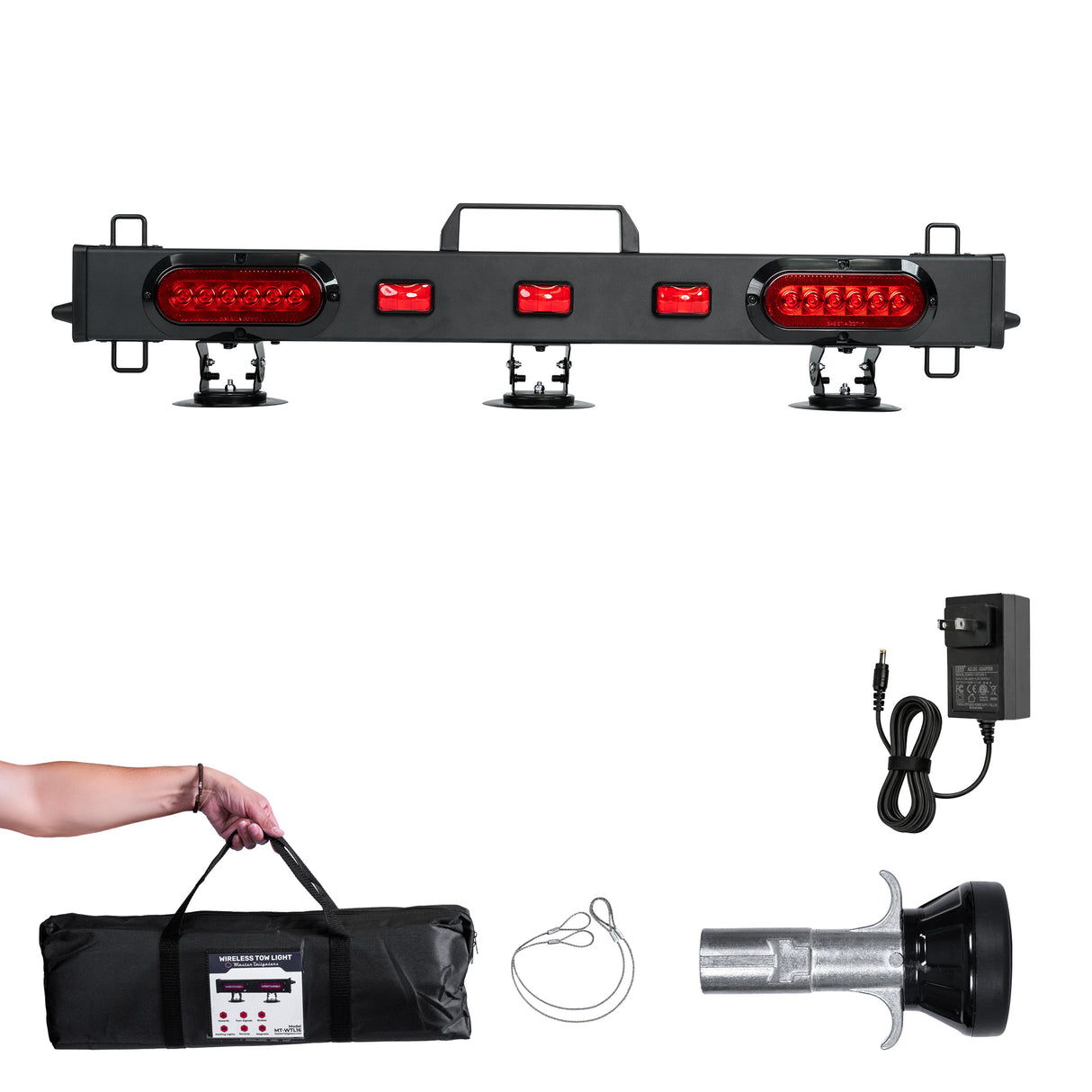 Master Tailgaters 36" Wireless Tow Double Light Bar | Choice of 4 Pin Round or 7 Pin Round - Master Tailgaters