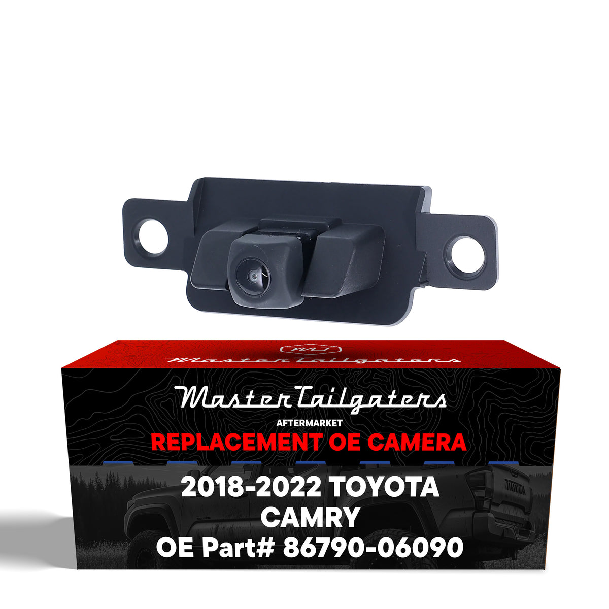 Toyota Camry [North America Built] (2018-2020), Camry [Japan Built] (2018-2019), Camry Hybrid (2018-2022) w/o Blind Spot Detection OEM Replacement Backup Camera OE Part # 86790-06090