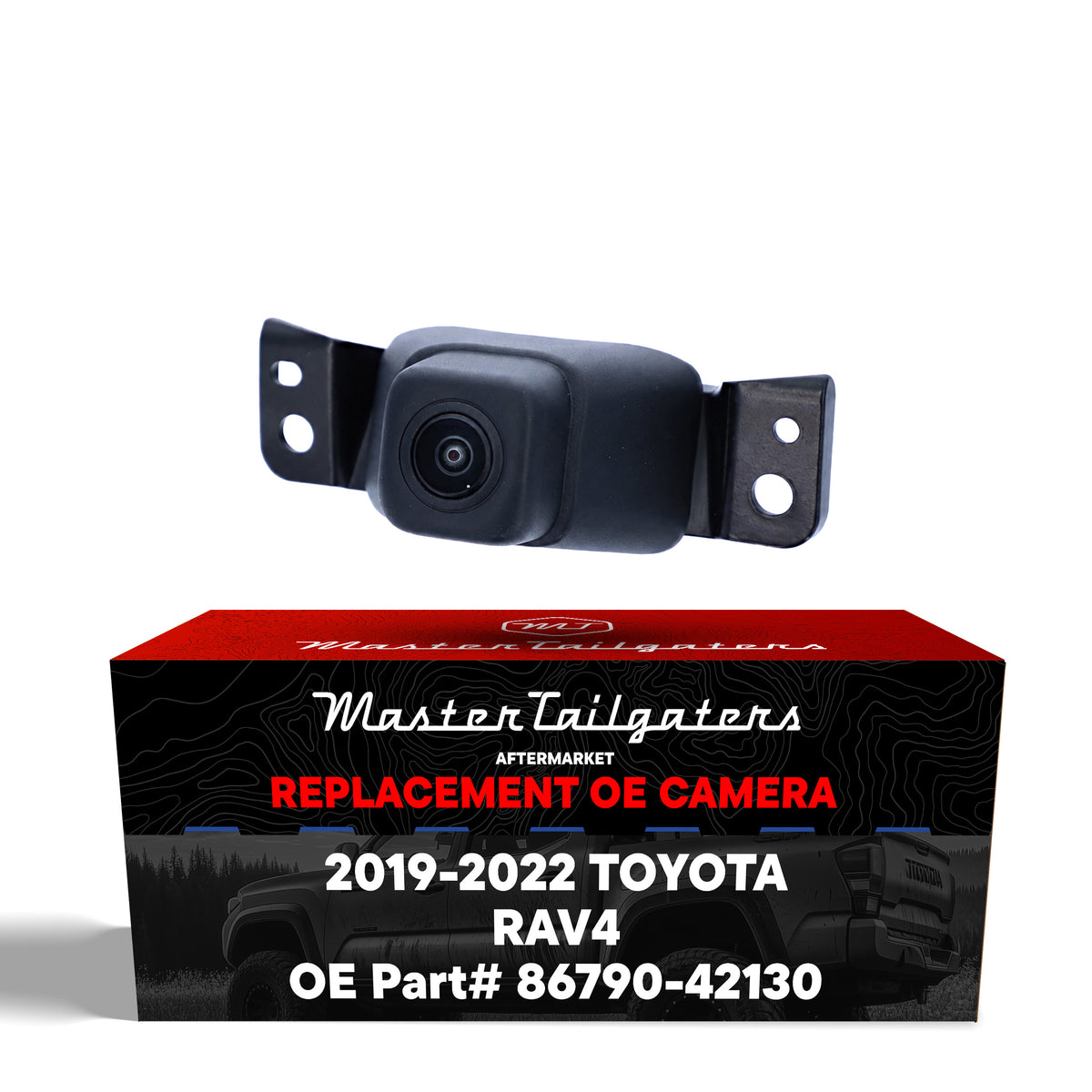 Toyota RAV4 + Hybrid (2019-2021), RAV4 [North America Built] (2022) OEM Replacement Front View (On Grille) Camera OE Part # 86790-42130
